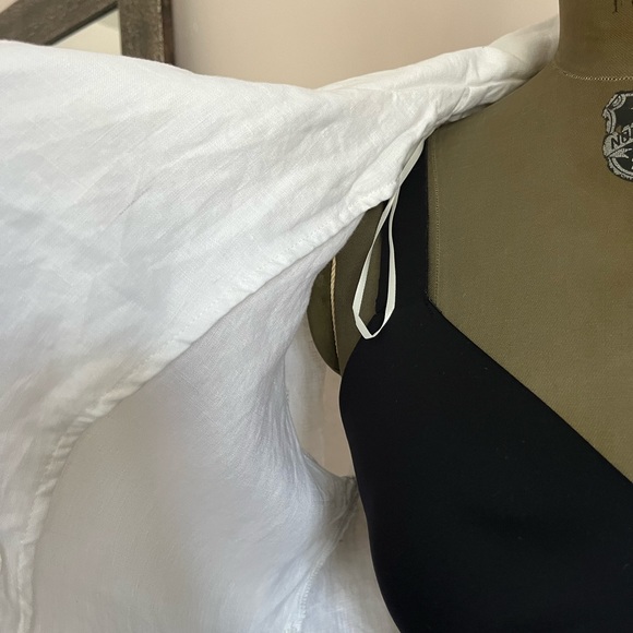 Cropped Linen Summer Blazer Top - Picture 9 of 9